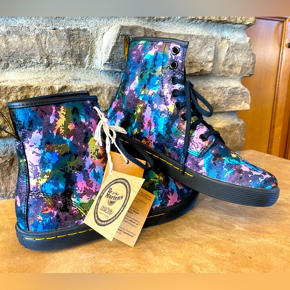 Dr. Martens 1460 Pascal Rainbow Burst Suede Size US 6 Women’s